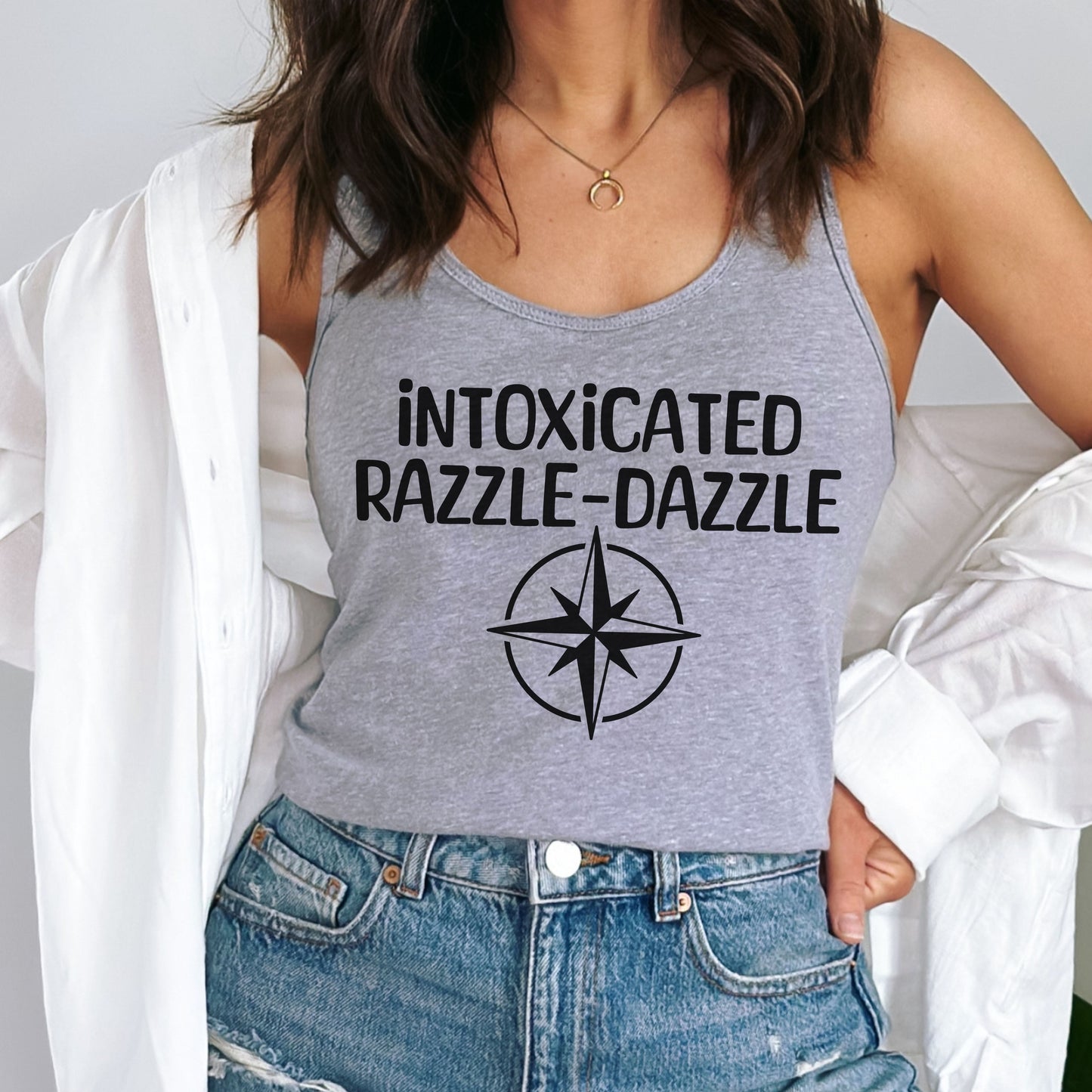 Stay SKZ Racerback Tank Top, Intoxicated Razzle Dazzle Top Line Tank, Stray Kids Fan Made Tank, Kpop Gift for Stay, Concert Outfit, KPop in Public