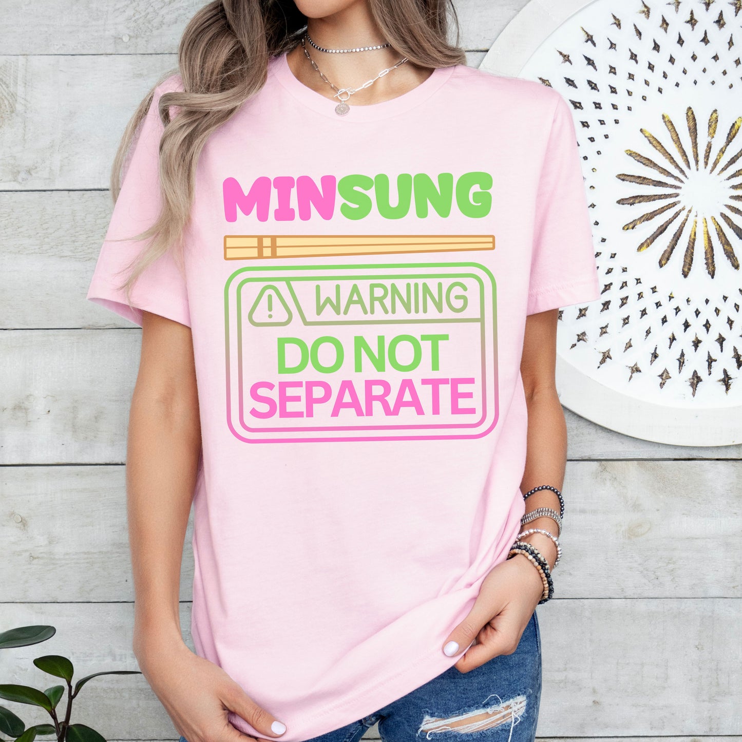 MINSUNG Chopsticks T-Shirt Do Not Separate Minsung Shirt Leeknow Hannie Gift Kpop tshirt SKZ Fan Gift for Stay Kpop Fans Minsung Concert Tee