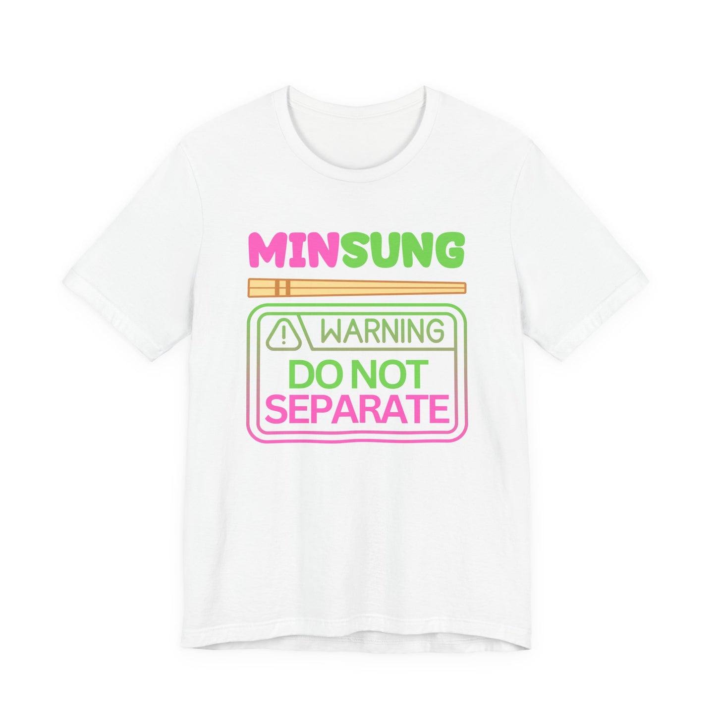 MINSUNG Chopsticks T-Shirt Do Not Separate Minsung Shirt Leeknow Hannie Gift Kpop tshirt SKZ Fan Gift for Stay Kpop Fans Minsung Concert Tee